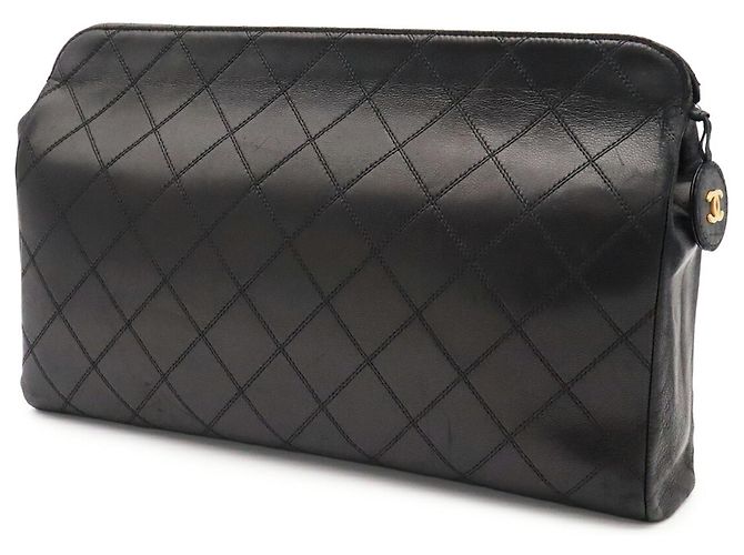 Borsa a pochette Chanel Bicolor Matelassé Nero - vista 3