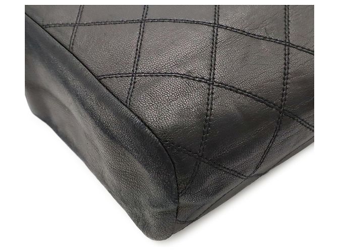 Borsa a pochette Chanel Bicolor Matelassé Nero - vista 4