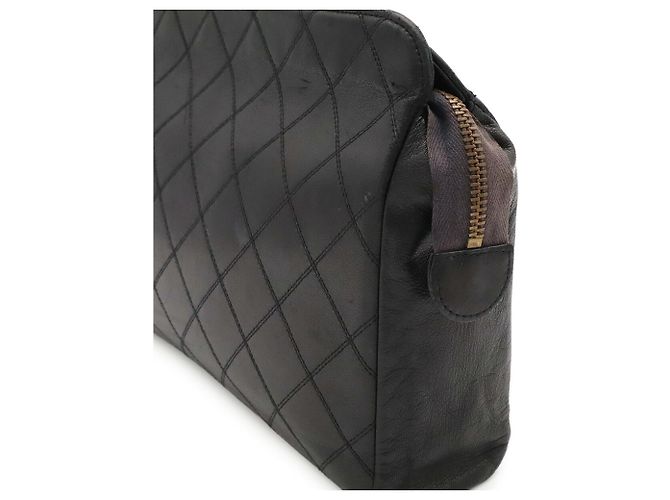 Borsa a pochette Chanel Bicolor Matelassé Nero - vista 7