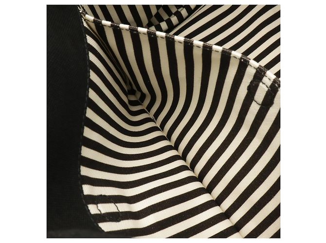 Tote Sac cabas/Sac à épaule Prada Canapa Noir Écru - vue 8
