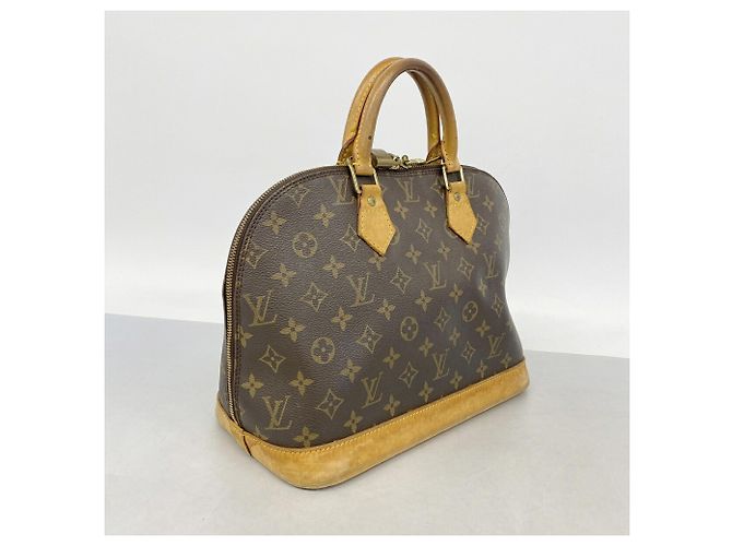 Bolso de mano Louis Vuitton Alma Monogram Castaño - vista 2