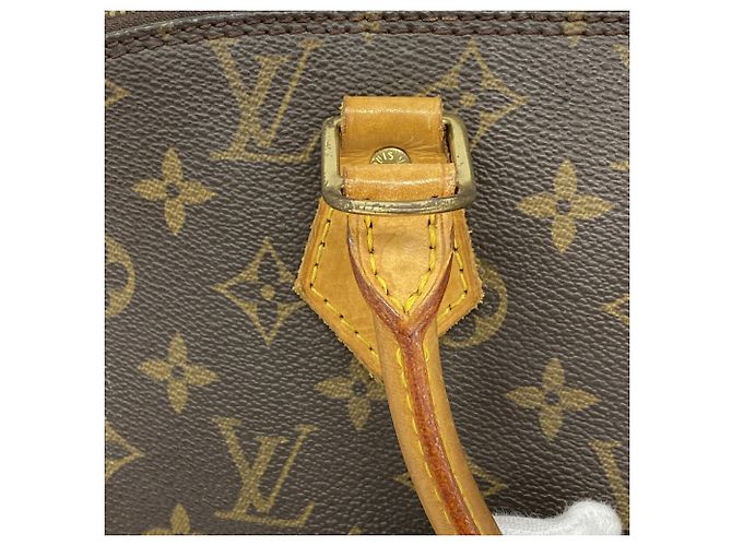 Bolso de mano Louis Vuitton Alma Monogram Castaño - vista 8