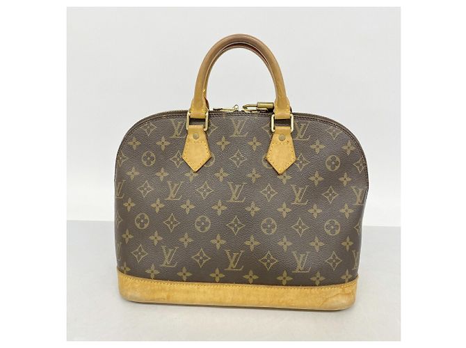 Bolso de mano Louis Vuitton Alma Monogram Castaño - vista 9