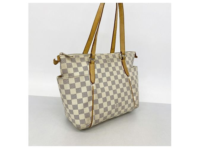 Saco Tote Louis Vuitton Damier Azur Totally PM Branco - vista 2