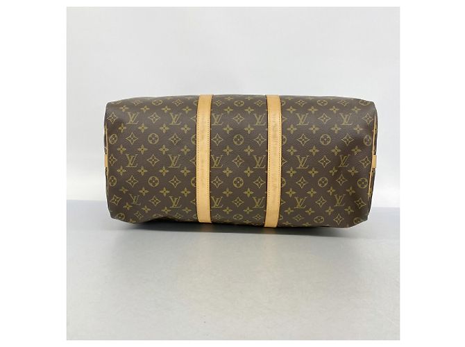 Louis Vuitton Brown Boston Monogram Keepall Bandoulière 50 Braun - Ansicht 3