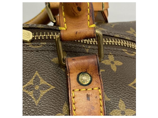 Louis Vuitton Boston Monogram Keepall Bandoulière 60 Braun - Ansicht 11