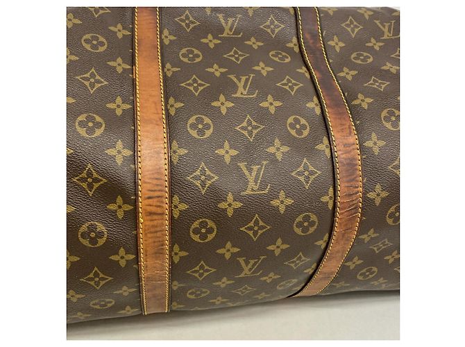 Louis Vuitton Boston Monogram Keepall Bandoulière 60 Braun - Ansicht 12