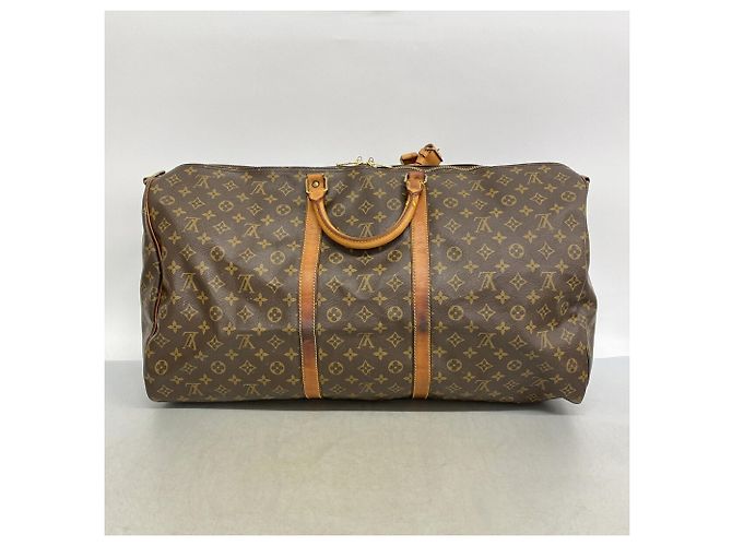 Louis Vuitton Boston Monogram Keepall Bandoulière 60 Braun - Ansicht 13