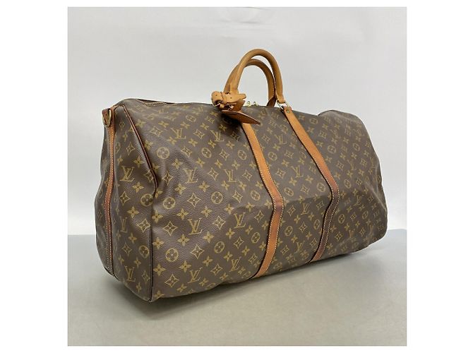 Louis Vuitton Boston Monogram Keepall Bandoulière 60 Braun - Ansicht 2