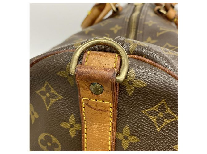 Louis Vuitton Boston Monogram Keepall Bandoulière 60 Braun - Ansicht 8