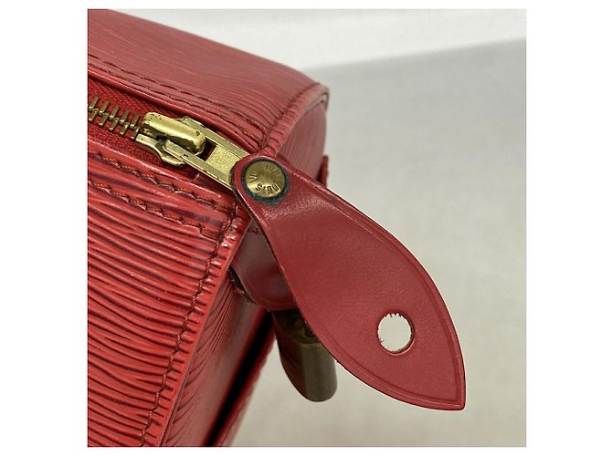 Borsa Louis Vuitton Epi Speedy 25 Rosso - vista 10