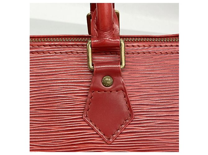 Borsa Louis Vuitton Epi Speedy 25 Rosso - vista 12