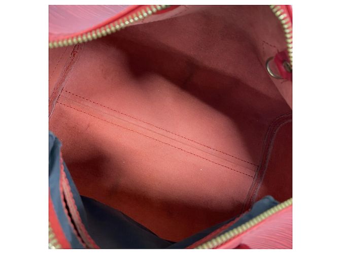 Borsa Louis Vuitton Epi Speedy 25 Rosso - vista 4
