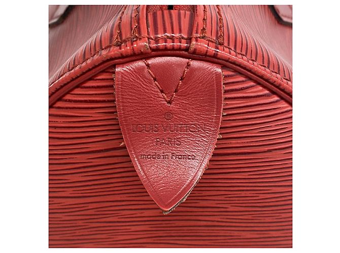 Borsa Louis Vuitton Epi Speedy 25 Rosso - vista 5