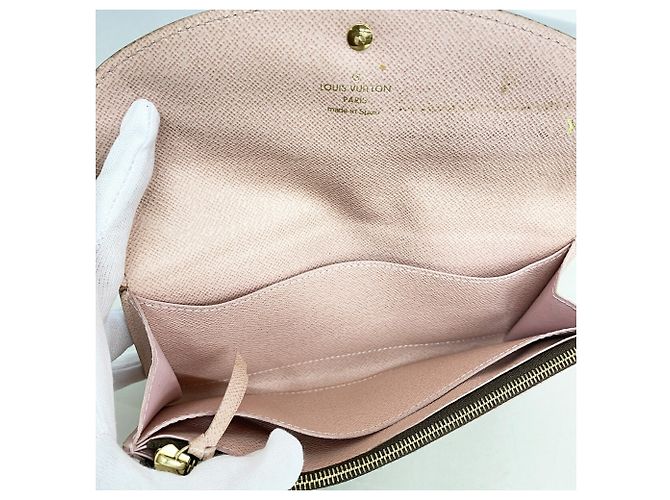 Louis Vuitton Damier Portefeuille Caïssa Long Wallet Rosa - vista 3