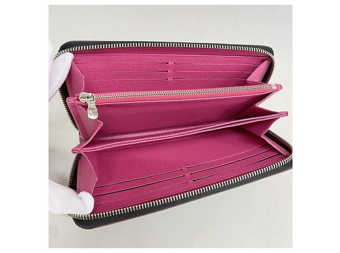 Cartera Louis Vuitton Epi Zippy Negro Rosa - vista 3