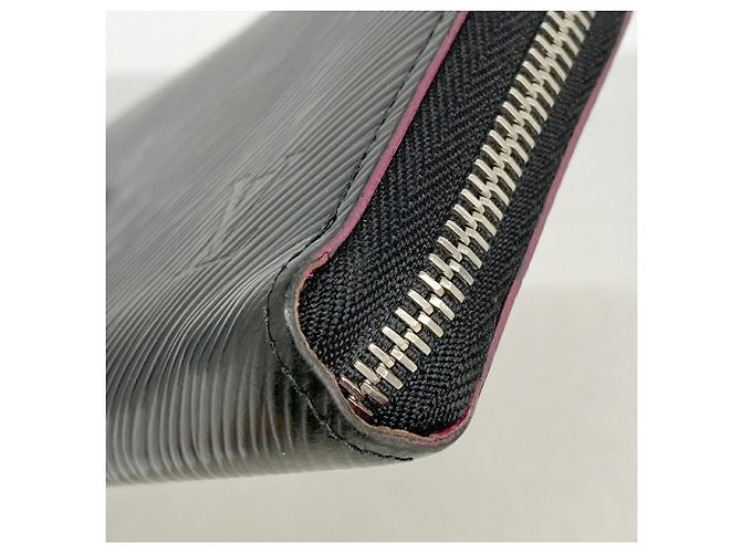 Cartera Louis Vuitton Epi Zippy Negro Rosa - vista 5