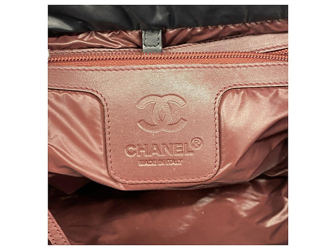 Sac cabas Chanel Coco Cocoon en nylon Noir - vue 5