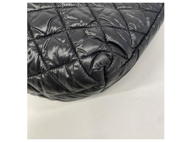 Sac cabas Chanel Coco Cocoon en nylon Noir - vue 6