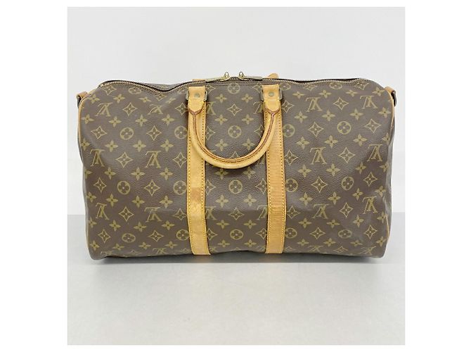 Louis Vuitton Boston Monogram Keepall Bandoulière 45 Marron - vue 11