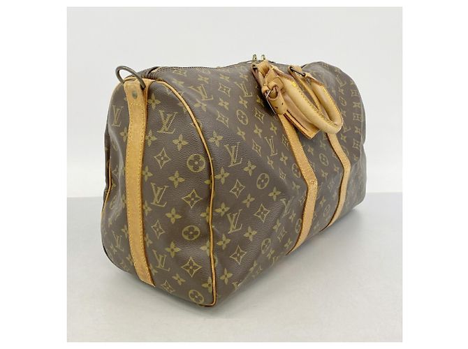 Louis Vuitton Boston Monogram Keepall Bandoulière 45 Marron - vue 2