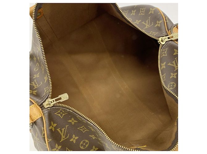 Louis Vuitton Boston Monogram Keepall Bandoulière 45 Marron - vue 4