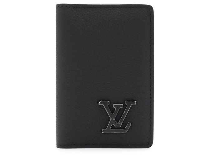 Tarjetero Louis Vuitton en piel de becerro negra Negro - vista 2