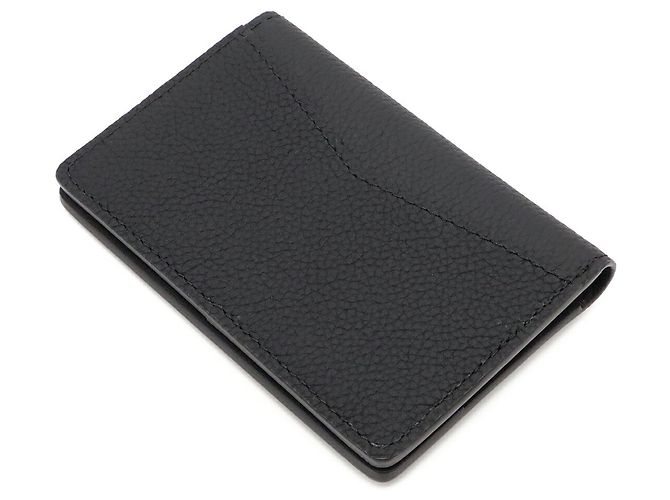 Tarjetero Louis Vuitton en piel de becerro negra Negro - vista 3