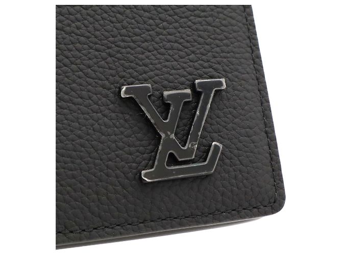 Tarjetero Louis Vuitton en piel de becerro negra Negro - vista 5