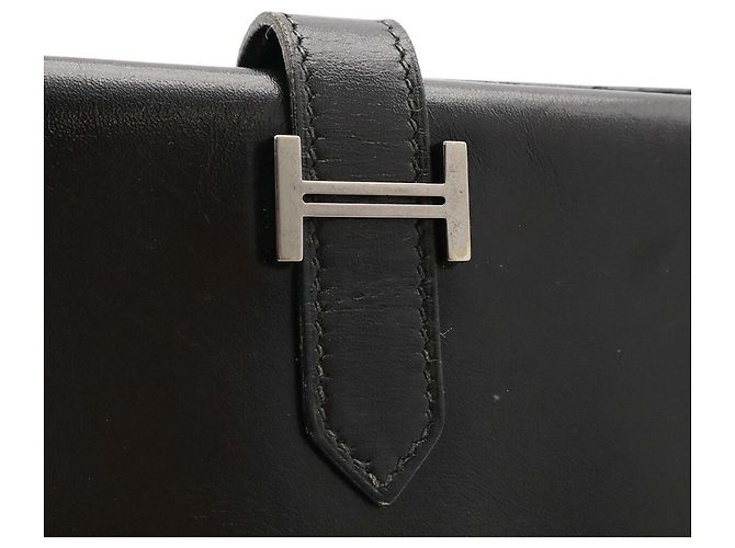 Hermès Cartera larga bi-fold Hermes Bearn Classic Negro - vista 4