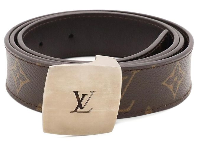 Louis Vuitton Monogram Ceinture LV Cut Belt for Men Brown - view 2