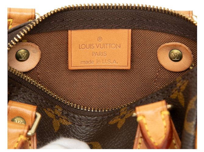 Louis Vuitton Brown Monogram Mini Speedy HL Braun - Ansicht 5