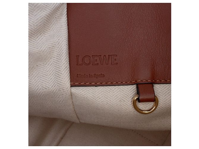 LOEWE Brown Small Bicolor Leder Hammock Satchel Braun - Ansicht 5