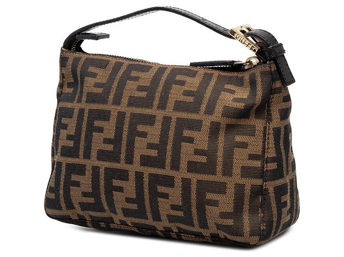 Fendi Handtasche aus braunem Zucca-Canvas - Ansicht 2