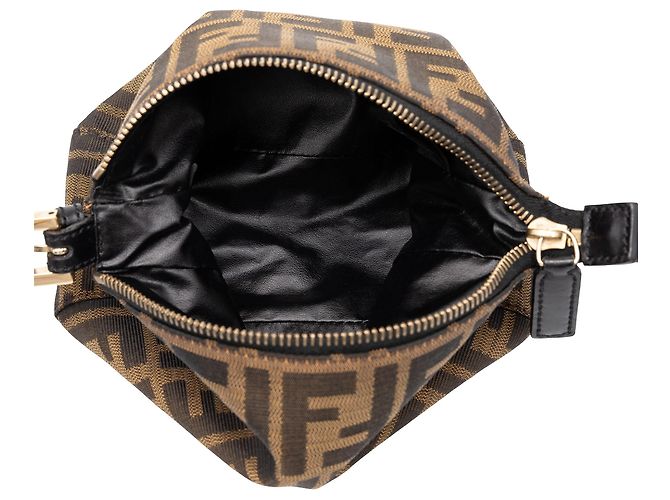 Fendi Handtasche aus braunem Zucca-Canvas - Ansicht 4