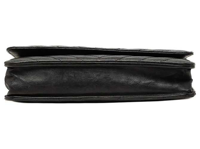 Portafoglio Chanel Black CC Chevron Calfskin Wallet On Chain Nero - vista 3