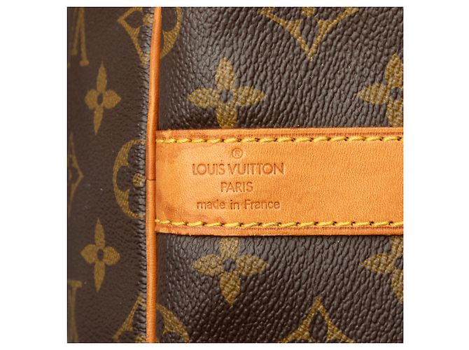Louis Vuitton Brown Monogram Keepall Bandouliere 55 Marrone - vista 5