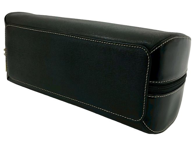 Borsa a mano Burberry in pelle nera Nero - vista 4