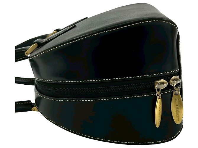 Borsa a mano Burberry in pelle nera Nero - vista 7