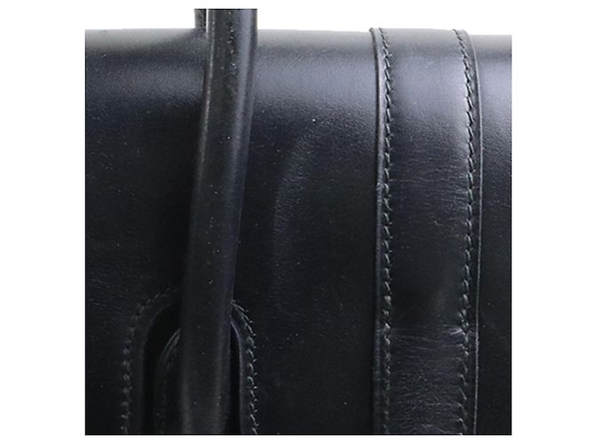 Hermès Black Box Calf Drag 27 Handtasche Schwarz - vue 12