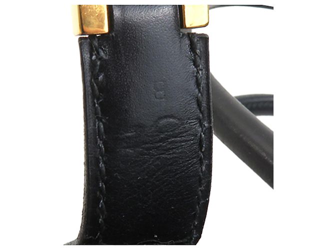 Hermès Black Box Calf Drag 27 Handtasche Schwarz - vue 17