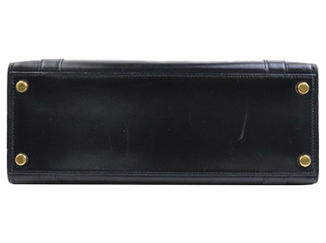 Hermès Black Box Calf Drag 27 Handtasche Schwarz - vue 3