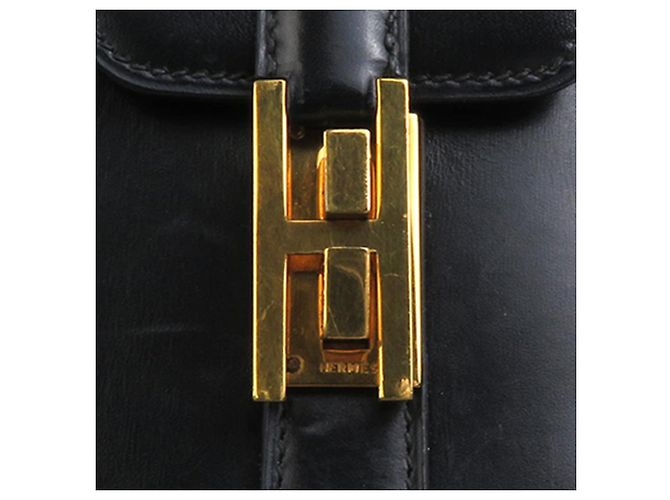 Hermès Black Box Calf Drag 27 Handtasche Schwarz - vue 6