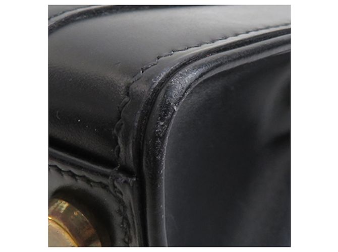 Hermès Black Box Calf Drag 27 Handtasche Schwarz - vue 8