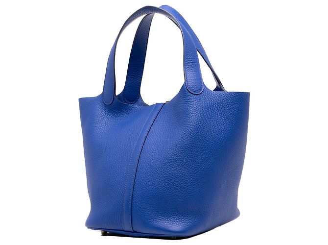 Hermès Blue Clemence Picotin Lock 18 - view 2