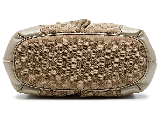 Sac à main Gucci Beige GG Canvas Sukey Satchel - vue 3