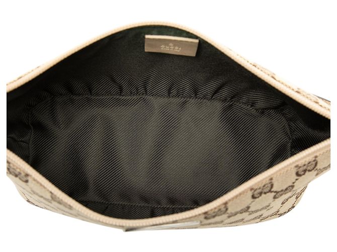 Gucci Beige GG Canvas Boat - vista 4