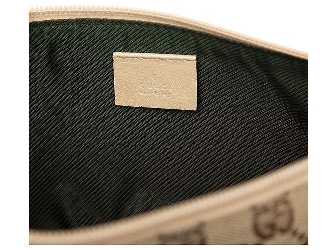 Gucci Beige GG Canvas Boat - vista 5