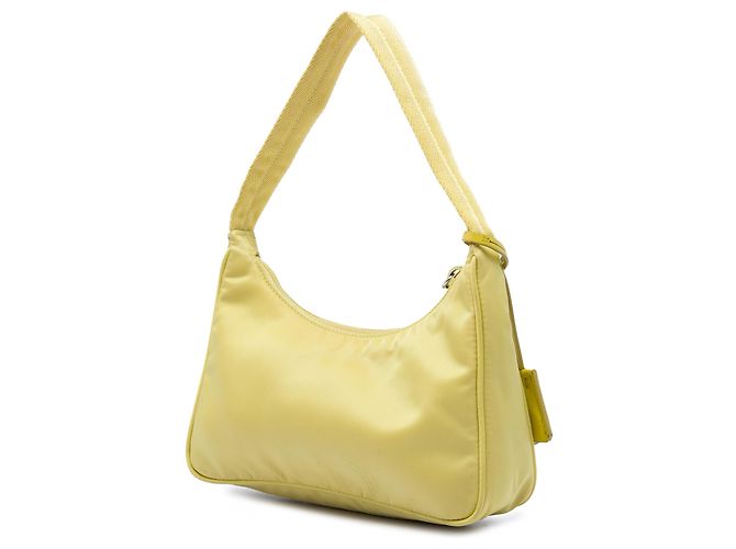 Prada Mini Tessuto Re Edition 2000 Schultertasche Gelb - Ansicht 2