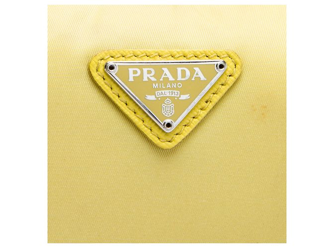 Prada Mini Tessuto Re Edition 2000 Schultertasche Gelb - Ansicht 5